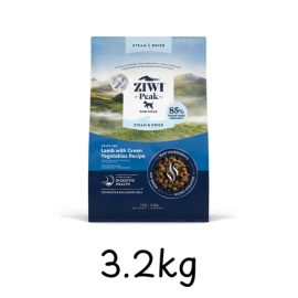 ZiwiPeak 微蒸風乾草飼羊肉+綠色蔬菜狗糧 3.2kg